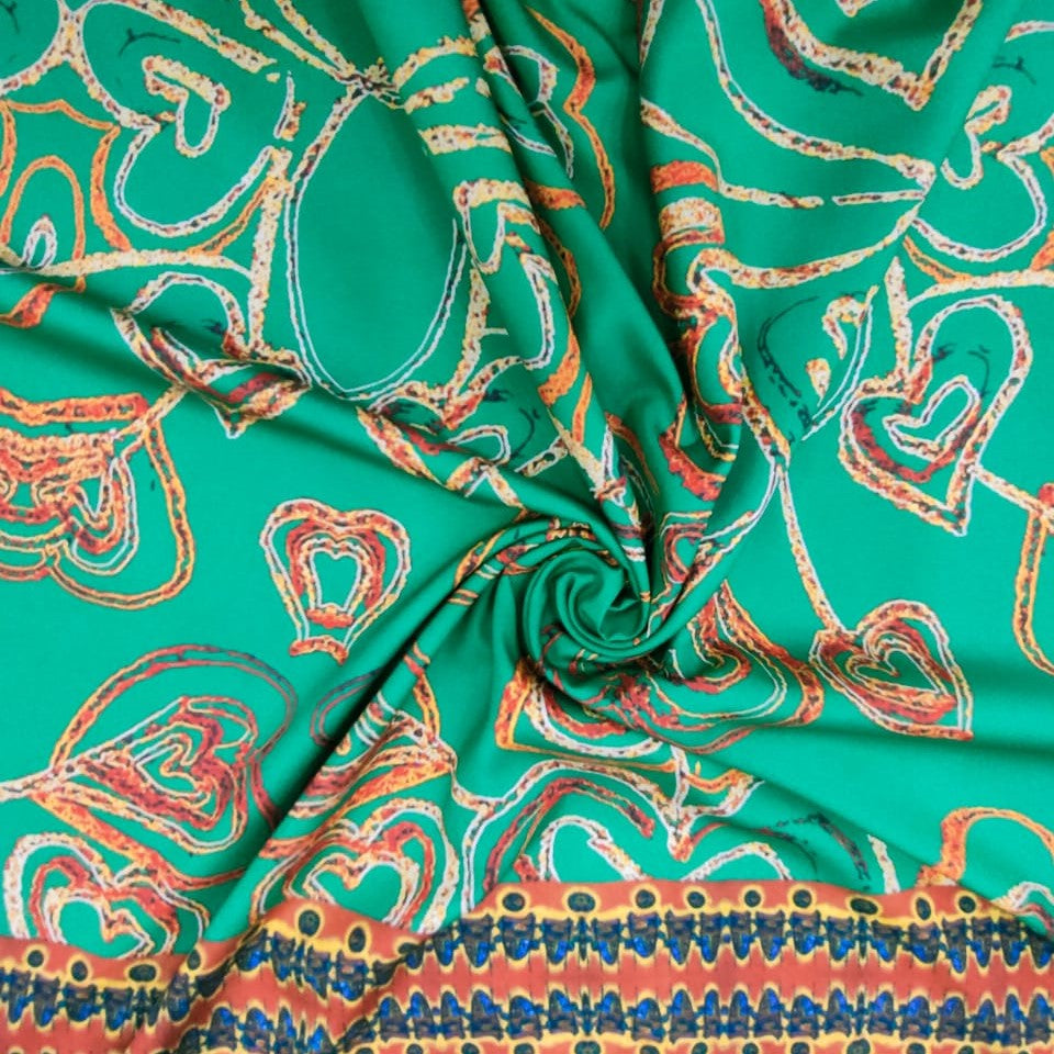 Print On Crepe Georgette Lycra CGLP11