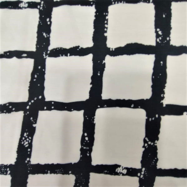 Check Net Print On Sandwash Crepe SCPS05