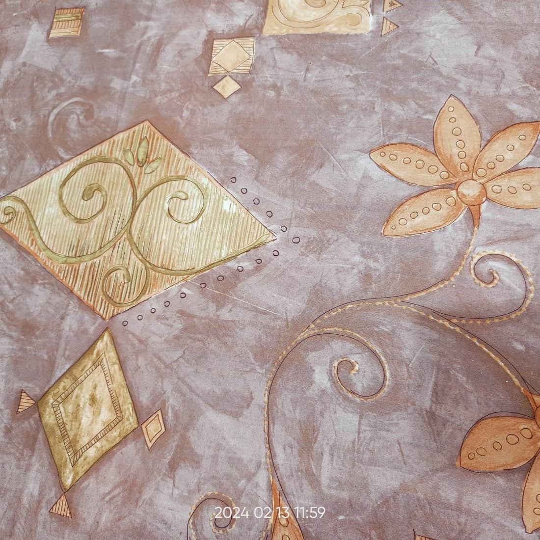 Floral Swed Printed Fabric CWPS03
