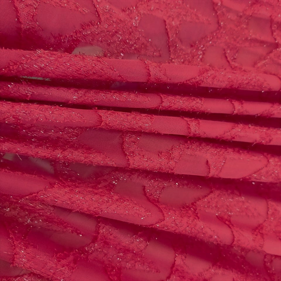 Metallic Jacquard (Star) Dyed Fabric