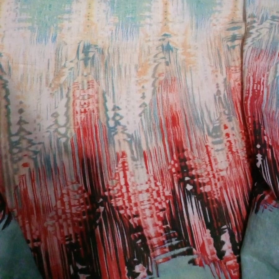 Glass Blur Print On French Rayon-FRPS16