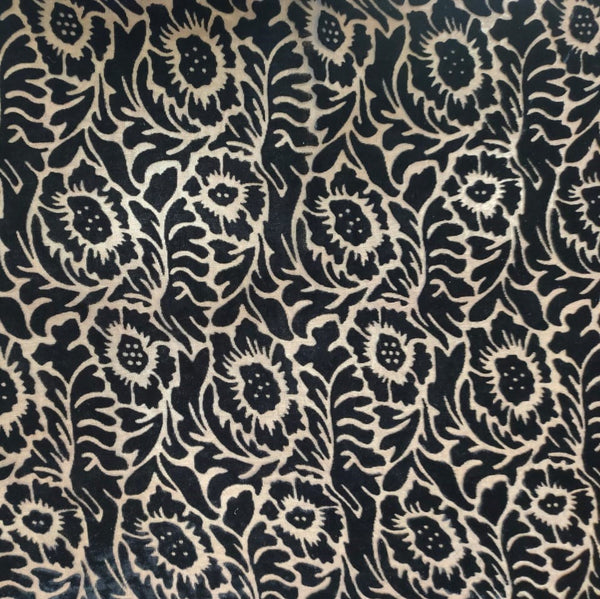 Black Poly Viscose Velvet Brasso #03