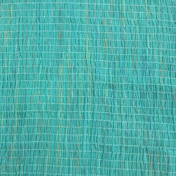Cotton  Sea Green Seersucker Y/D Fabric SYDS07