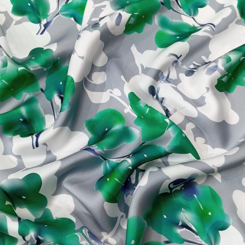 Green Lily Flower Print On Korean Print KSPB54