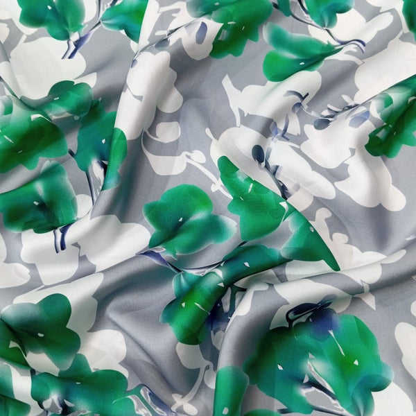 Green Lily Flower Print On Korean Print KSPB54