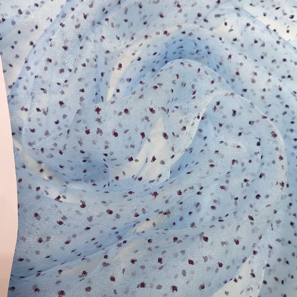 Madonna Organza (Two tone)(Wine on Sky Blue 17)