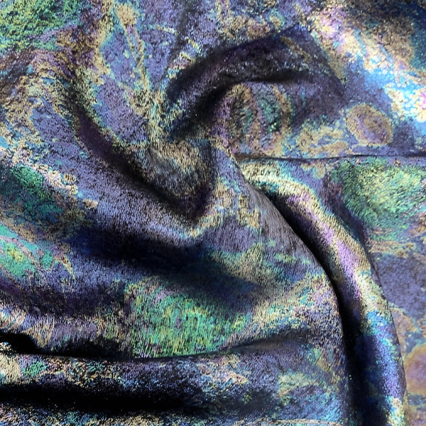 Rainbow Foil Fabric