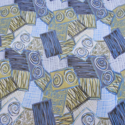 Circle Print On Silk Chiffon SCPS240