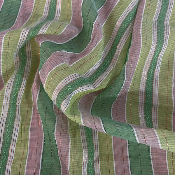Lurex Stripe Print Fabric OSCP332