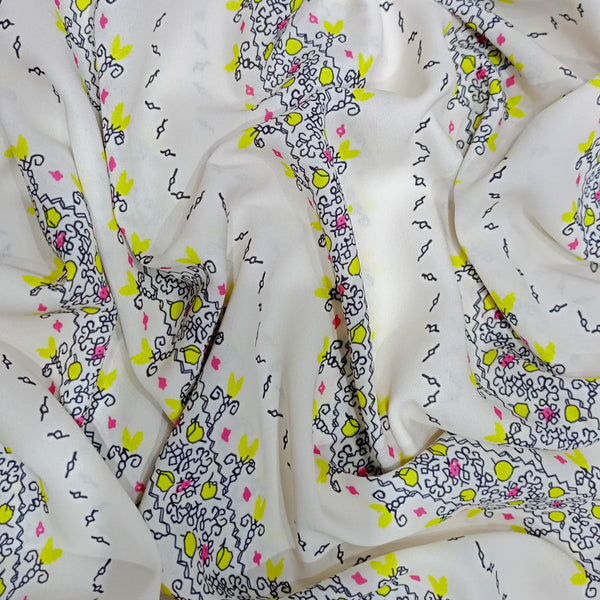 Border Prints On Royal Georgette RGPS37