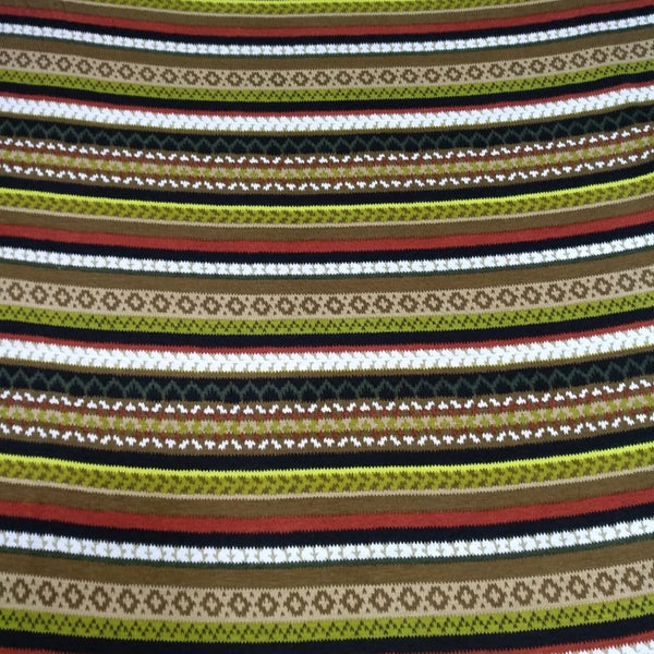 Ethnic Stripes Print on Viscose Knitted VKPS07