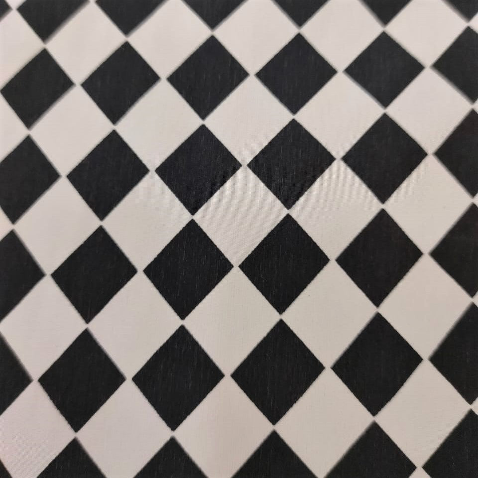 Square Print On Sandwash Crepe SCPS10