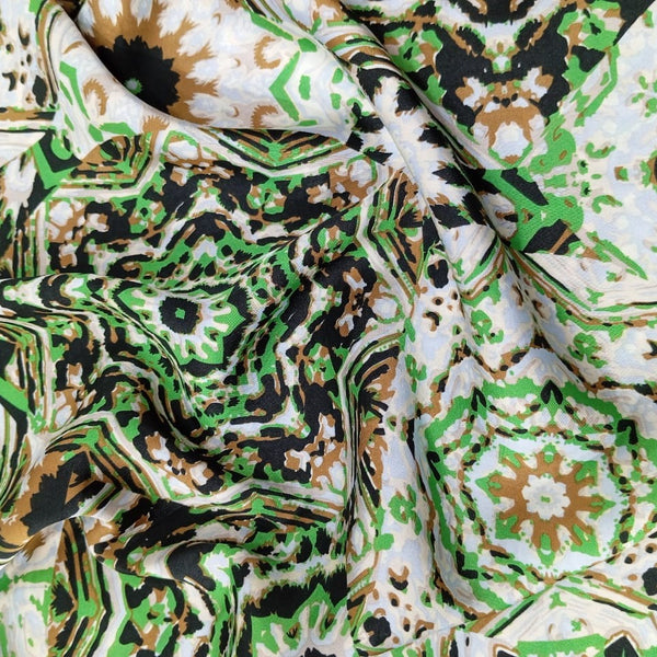 Missoni Green Print On Korean Satin KSPS71