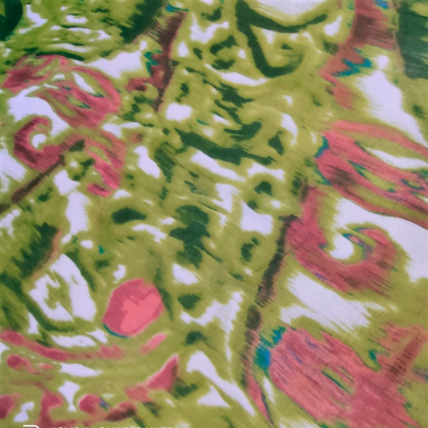 Blur Print On Silk Chiffon-SCPS120
