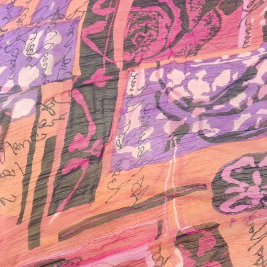 Panel Abstract Print On Poly Chiffon PCPS45