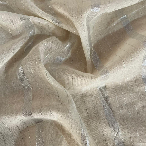 Cotton Lurex Stripe Fabric OSCP373