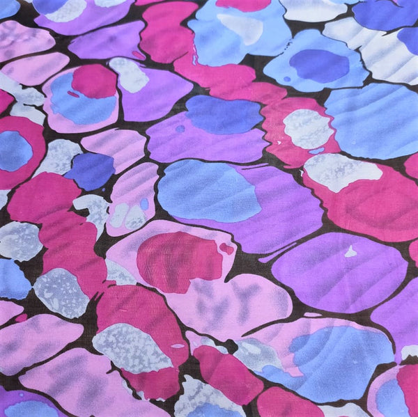 Landsacpe Print On Silk Chiffon-SCPS164