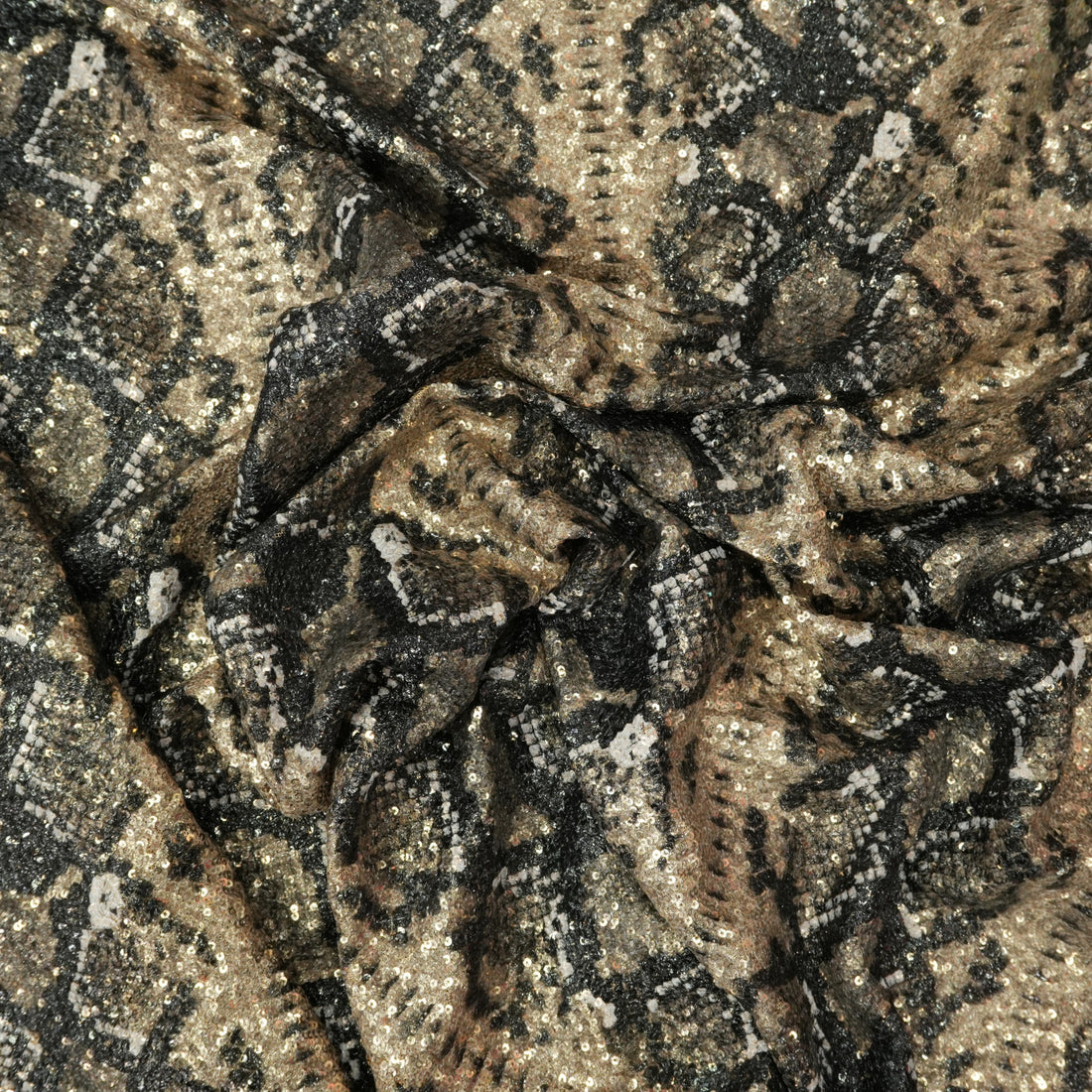 Snake Print All Over Sequins