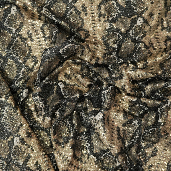 Snake Print All Over Sequins