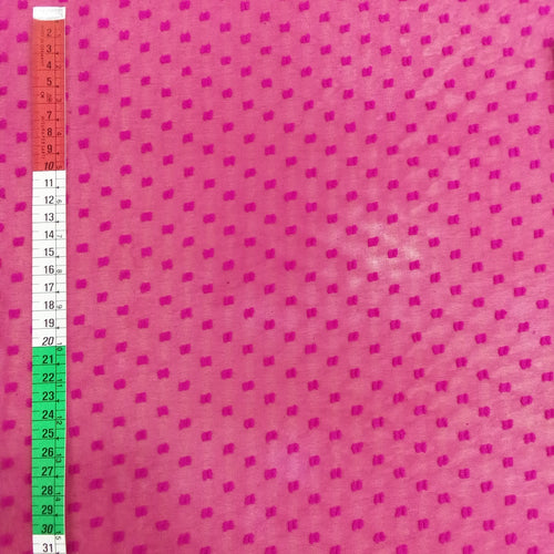 Clip Jacquard Dyed Fabric(Dobby, Pink)