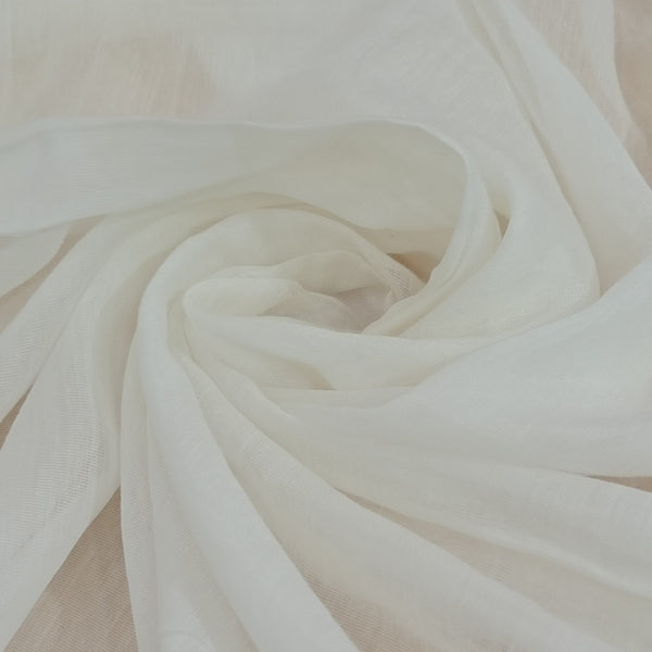 Cotton Silk Satin White Fabric UFWS17