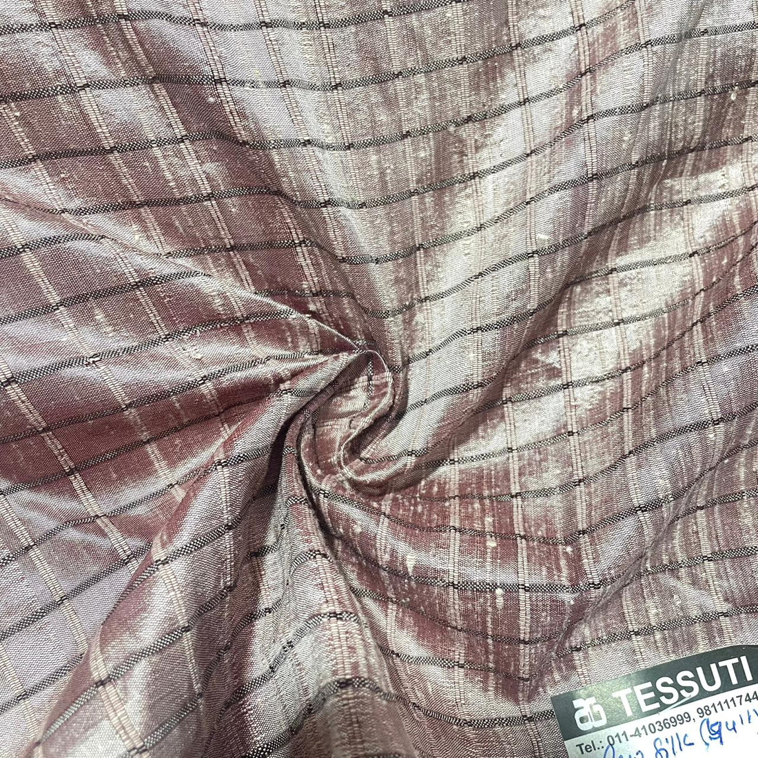 Raw Silk Dupion Checks