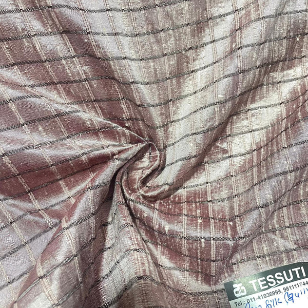 Raw Silk Dupion Checks