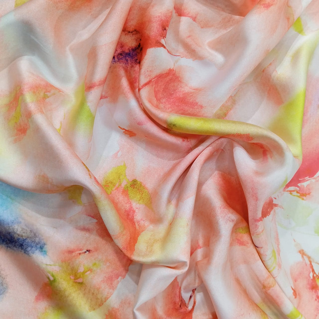 Bella Tie Dye Print On Korean Satin KSPA03