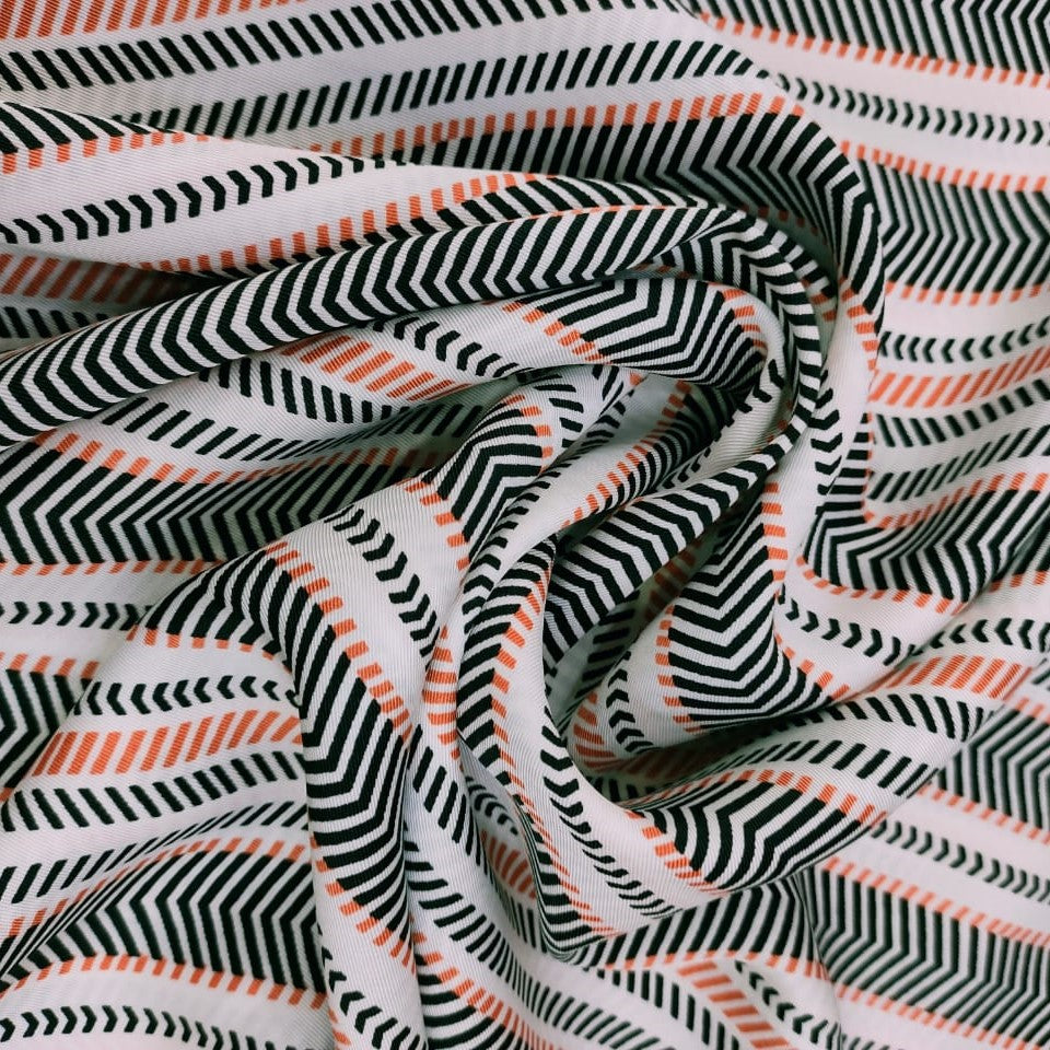 Zebra Print On Twill Satin TSPS15