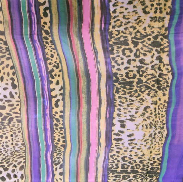 Borders Print On Silk Chiffon-SCPS125