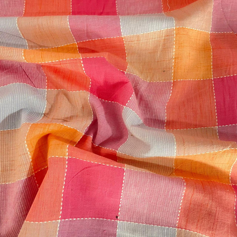 Cotton Multicolor Check fabric OSCP73