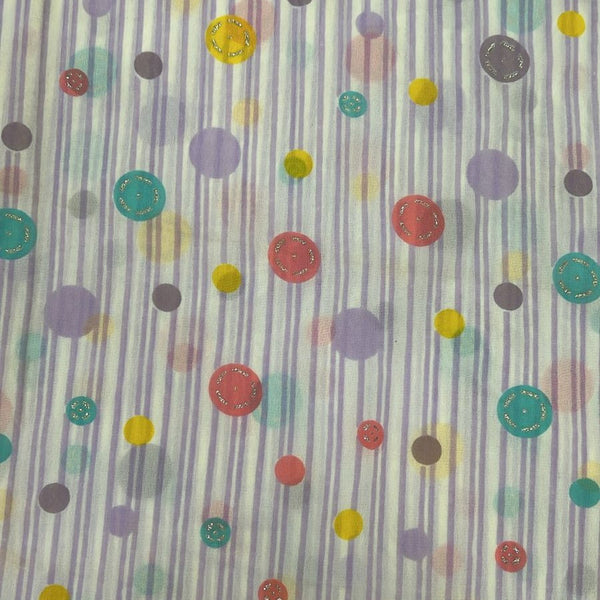 Foil Prinr On Poly Georggete SFCS49