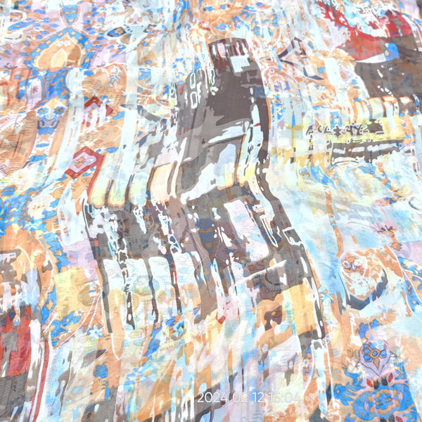 Print On Silk Chiffon SCPS272