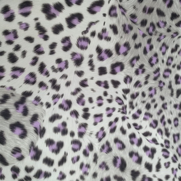 Purple Black Leopard Print On Roberto Cavalli RCPS23