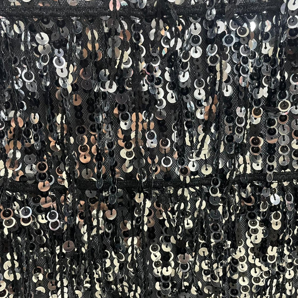 Hanging Sequins Surri Embroidered Fabric