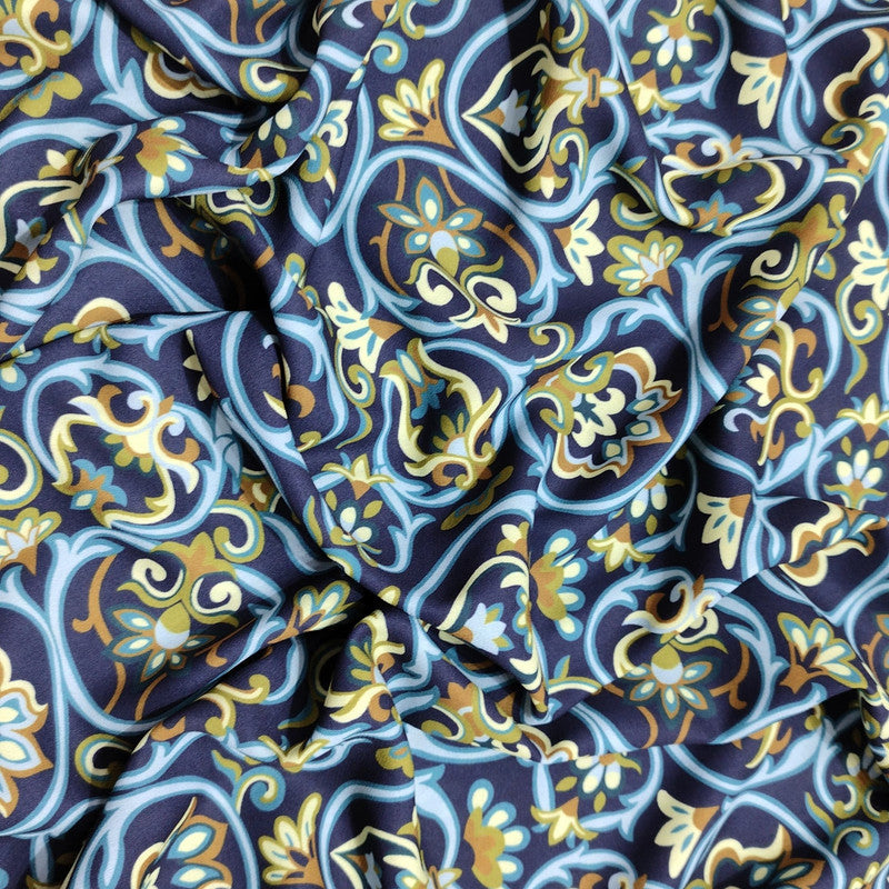 Tradtional Print On Royal Georgette RGPB122