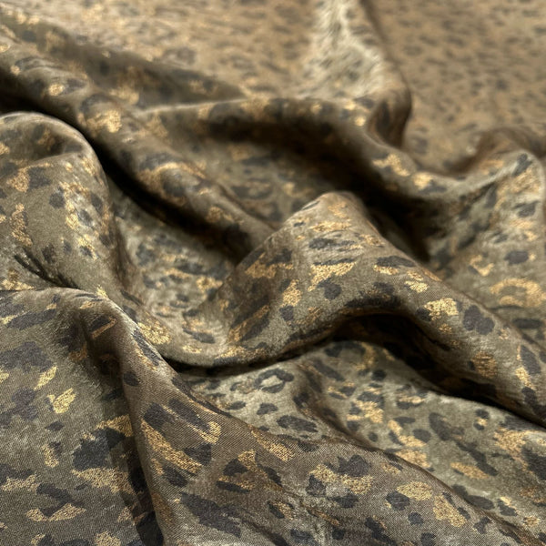 Leopard Foil Fabric