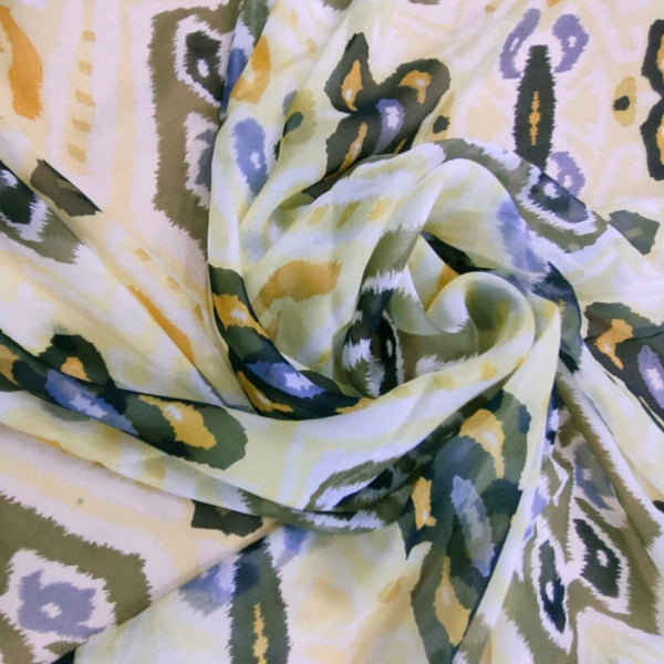 Astic Batik Print On Silk Chiffon-SCPS224