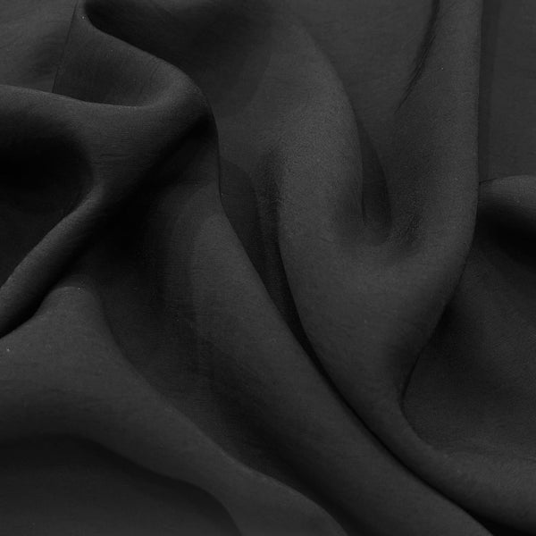 French Rayon Black Dyed Fabric (80 GSM)