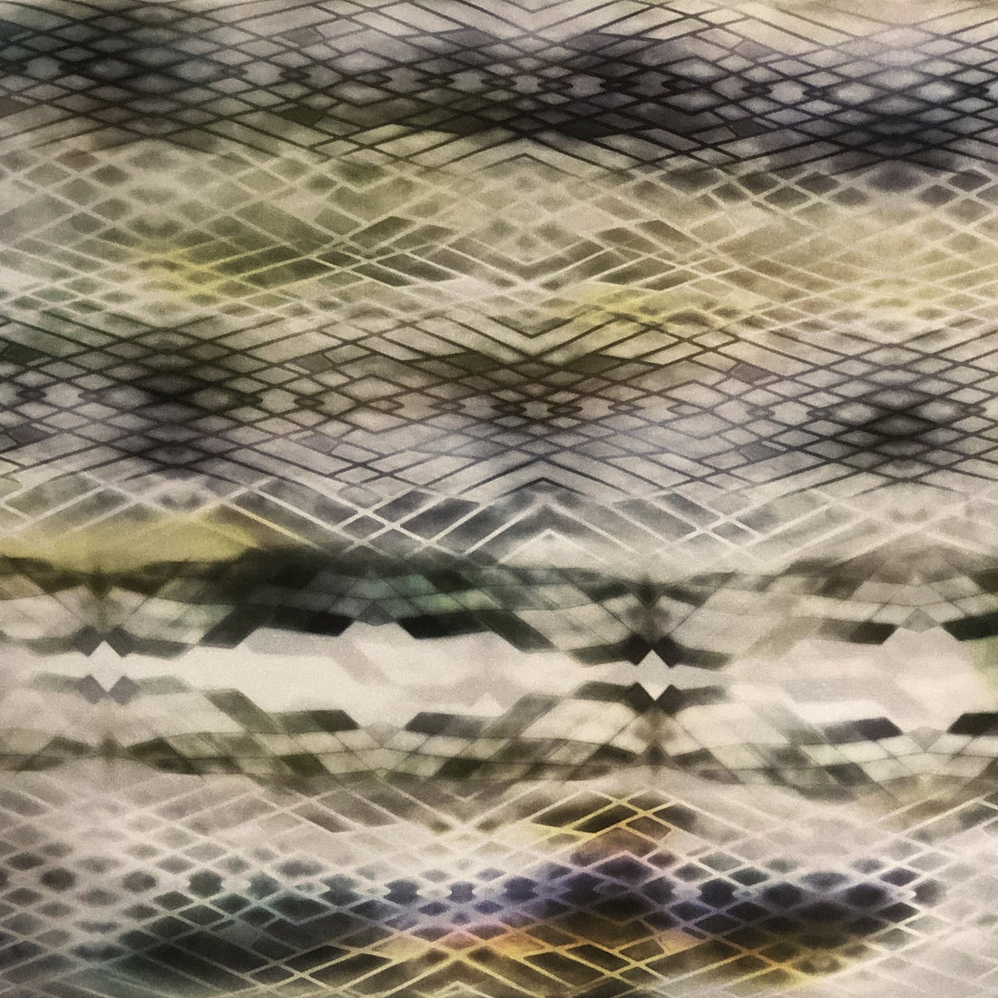 Multi Colour Snake Skin Print On Korean Satin KSPB73