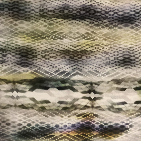 Multi Colour Snake Skin Print On Korean Satin KSPB73
