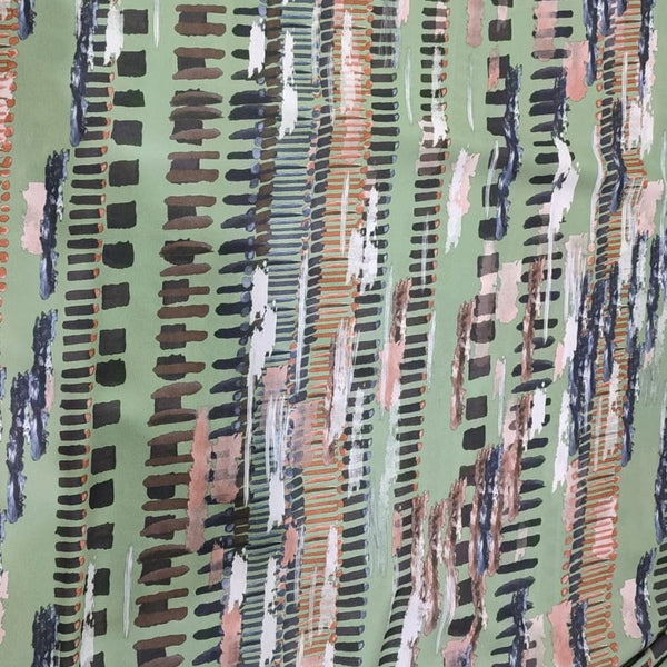Green Texture Print On Royal Georgette RGPB116