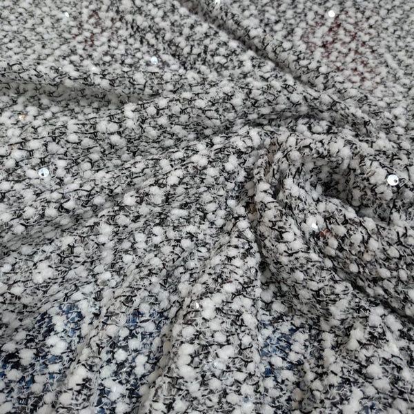 Embroidered Tweed Fabric
