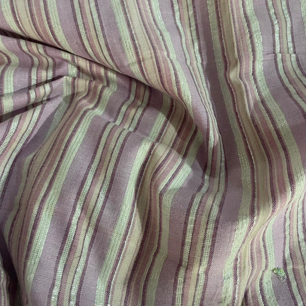 Cotton Lurex Stripe Fabric OSCP517
