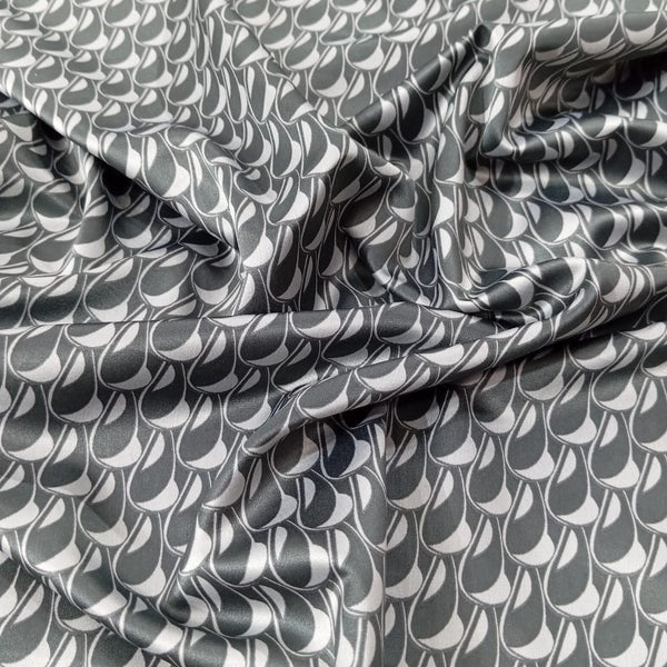 Shell Print On Satin Lycra SLPS05
