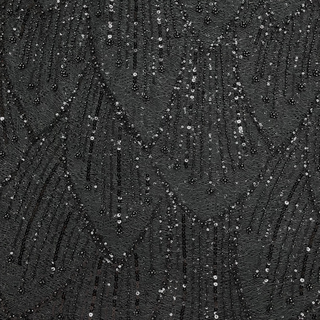 Starlight Beaded Lace Fabric