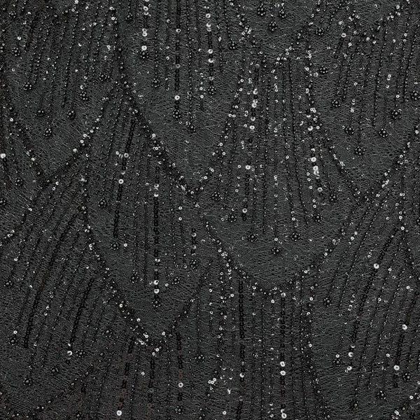 Starlight Beaded Lace Fabric