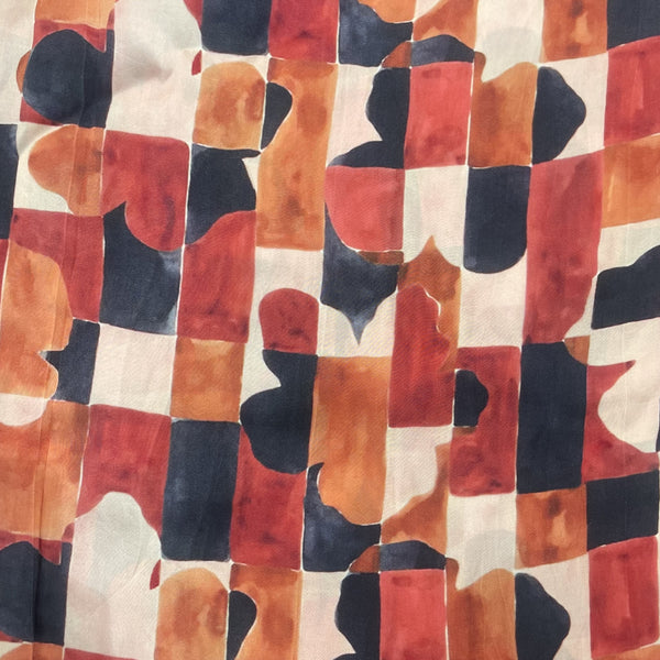 Vegan Silk Satin Print VSSP025