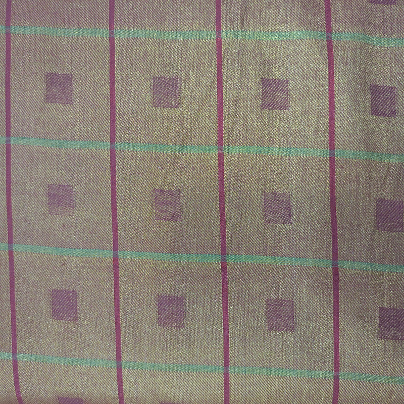 Cotton Lurex Check Yarn Dyed NTCS11