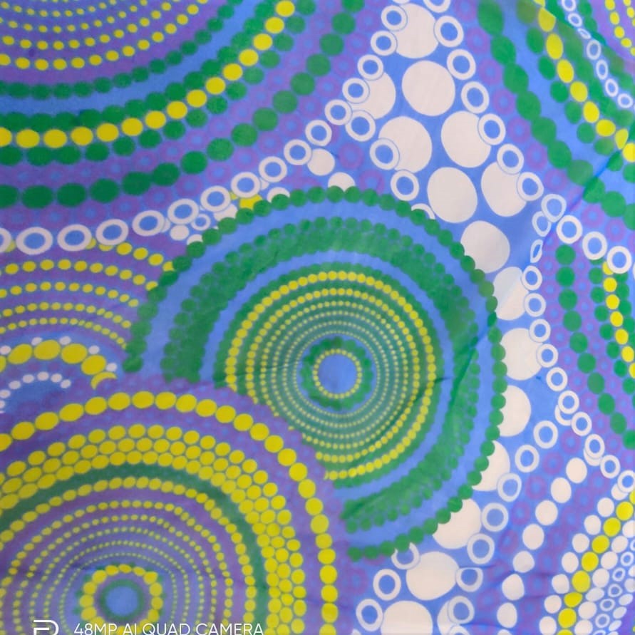 Mazematics Print On Silk Chiffon-SCPS171